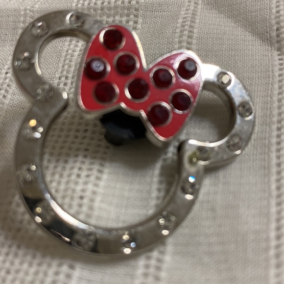 Minnie Mouse Rhinestone Tack Pin - Picture 4 of 4